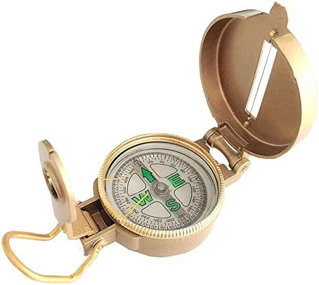 Sdgh Golden Spiral Compass portátil Bússola, Ferramentas de Compússica de Navigação ao ar livre para orientação e montanhismo de sobrevivência ou caminhada durável