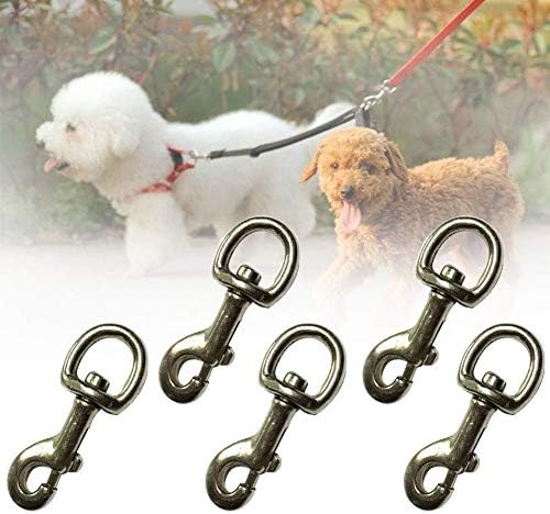 LIXFDJ 5PCS Chain Snap Ganch, Alloy Steel Dog Buckle Trigger Keychain, clipe de animais de estimação de primavera