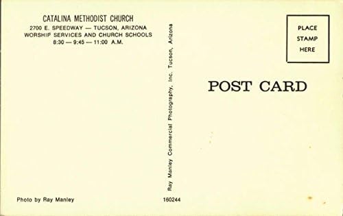 Igreja Metodista de Catalina, 2700 E. Speedway Tucson, Arizona AZ Original Vintage Post cartão