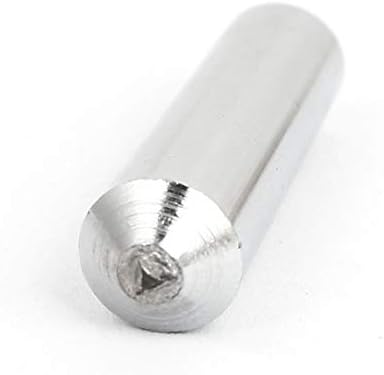 X-Dree Substituição Metal de 11 mm de diâmetro reto Furato Hardwear Tool Hardwear Diamond Dernista Pen Silver Tom (reemplazo de metal