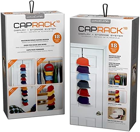 Sistema de captura de tampa de curva perfeita - racks de chapéus para bonés de beisebol | Organizador do Hat para Closet