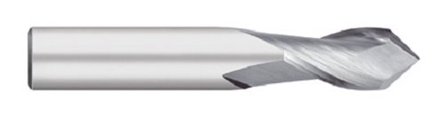 Titan tc32248 moinhos de perfuração de carboneto sólido, 2 flauta, ponto de 90 graus, hélice de ângulo de 30 graus, revestimento