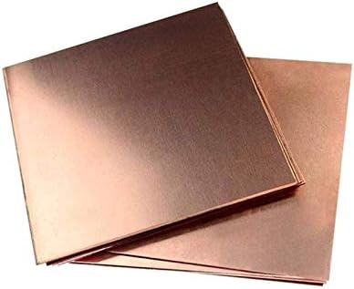 AMDHZ Folha de cobre pura Folha de cobre Folha de metal de cobre puro jóias de papel alumínio, tornando -se adequado para solda e braz 4mm x 300 mm x 300 mm de placa de latão
