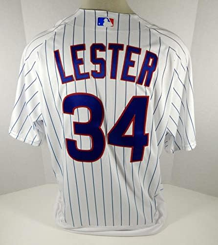 2020 Chicago Cubs Jon Lester #34 Jogo emitiu White Jersey 52 DP07854 - Jogo usou camisas MLB