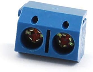 X-Dree 30pcs 5,08mm Pitch 2 Posição PCB Power parafuso Terminal Block Conector Azul (Connettor por Morsettiera A