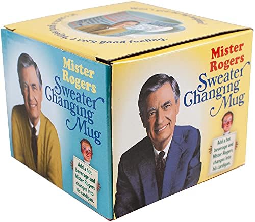 Mister Rogers Mudança de Calor - Adicione café ou chá e a jaqueta do Sr. Rogers muda em seu suéter - vem em uma caixa divertida