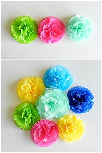 Papel de seda TBV para sacos de presente | Folhas de embrulho de cores mistas | Felas de aniversário de papéis decorativos