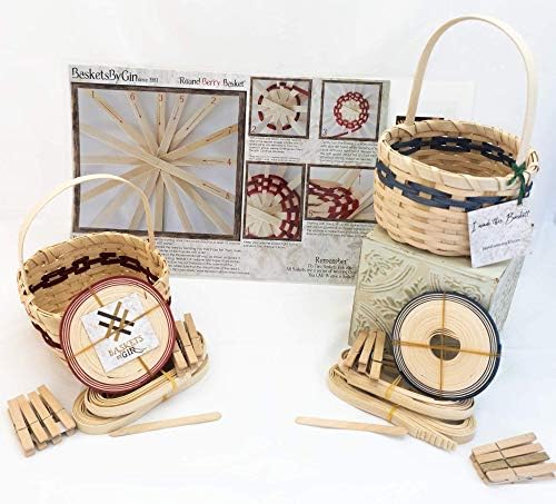 Cesto de cesto de cestas de fabricação de cesta - fácil - kit de tecelagem de cesta para iniciantes com vídeo