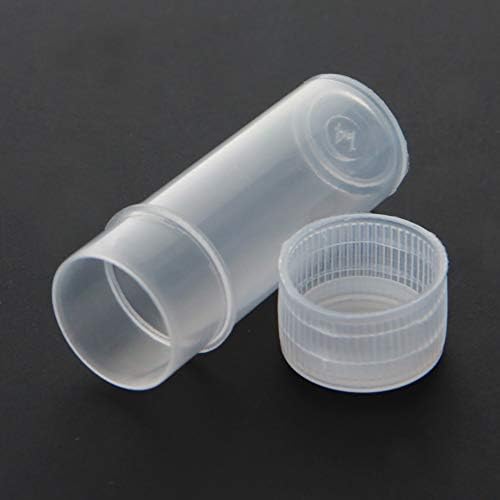 Bettomshin Plastic Sample Garrant, 5 ml de lodaçação de armazenamento de boca larga Laboratório químico Recipiente de reagente