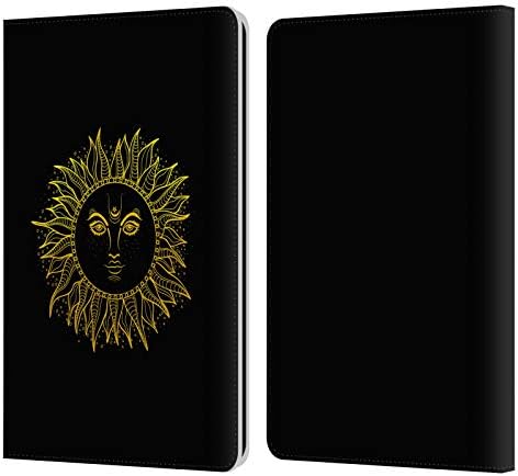 Caixa de cabeça projeta oficialmente licenciado Haroulita Lucky Cat Magick - Tarot - Mystical Leather Livro da carteira de capa de carteira compatível com Kindle Paperwhite 1/2 / 3