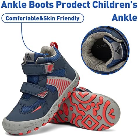 Mishansha meninos Sapatos para meninos Sapatos infantis de caminhada não deslizamento para meninos meninas escalando botas de tornozelo infantil sapatos anti-deslizações de trekking ao ar livre