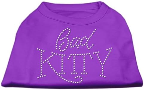 Mirage Pet Products de 18 polegadas Bad Kitty Rhinestud Print Shirt for Pets, xx-grande, roxo
