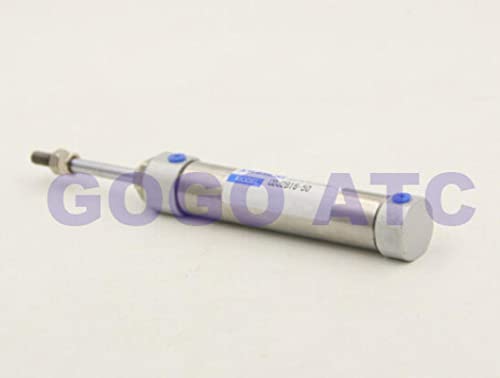 Cilindros de ar pequeno de aço inoxidável de aço inoxidável 16mm de 50 mm de tração de 50 mm CDJ2B16-50S Cilindro de ar