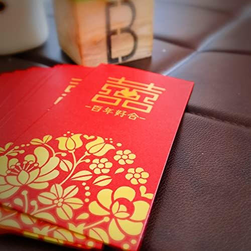 20pack de casamento tradicional envelopes vermelhos chineses Festival de primavera de ano novo Pacote de dinheiro Lucky Hong Bao para