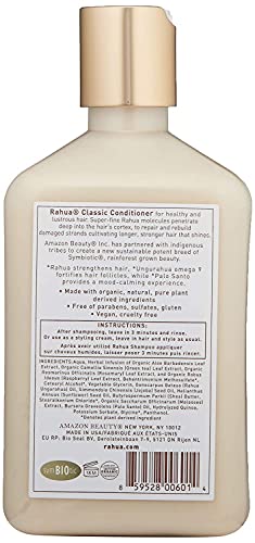 Condicionador clássico de Rahua 9,3 fl oz, feito com ingredientes orgânicos para couro cabeludo e cabelos saudáveis,