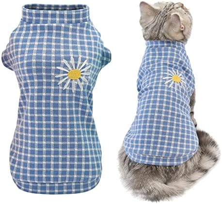 Camisas pequenas para cães para meninas roupas de gato de inverno roupas de cachorro pequenas camisa de primavera no verão