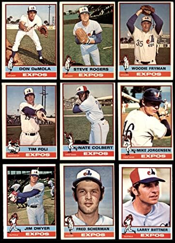 1976 O-Pee-Chee Montreal Expos, perto da equipe, estabeleceu o Montreal Expos VG+ Expos