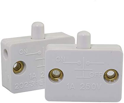 Tegg 2 PCs Cabinet Lamp Switch Wardrobe Touch Switches Gavetas Chave de luz aberta em feche -se Ulthinin White