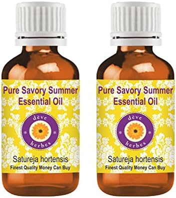 Deve Herbes Pure Savory Summer Summer Essential Oil Steam destilado 100ml x 2