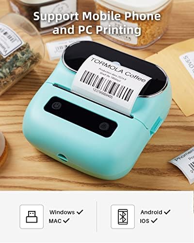 Fabricante de etiquetas Phomemo M220, nova impressora de etiqueta térmica Bluetooth de 3,14 polegadas para código de barras, endereço, rotulagem, correspondência, rótulo da pasta de arquivos, fácil de usar, com 3 rolos de rolos