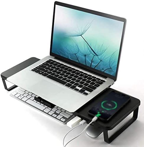 Grossa USB Smart Riser Multifunction Desktop Monitor de computadores prateleira laptop para laptop Stand Stand Acessórios
