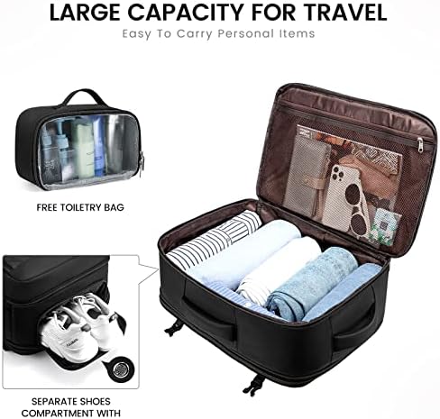 Backpack de viagens LoveVook, Voo de Mochila Continuação aprovada com bolsa de higiene pessoal, Laptop Expandível