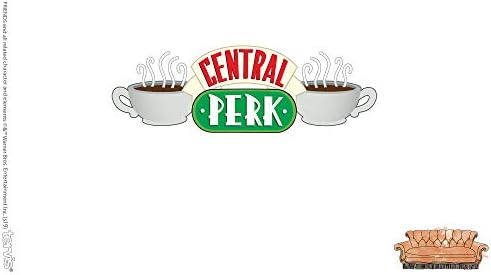 Tervis Warner Bros Friends Central Perk Isolado Tumbler com embrulho e tampa de viagem vermelha, 16 oz, Limpa
