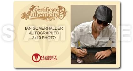 Ian Somerhalder autografou 8x10 Vampire Diaries