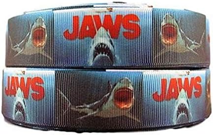 JAWS FILME LOGO 1 Fita de repetição de largura vendida em lotes de quintal