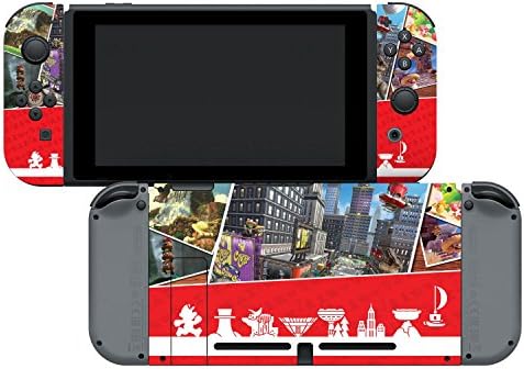 Controlador Gear Nintendo Switch Skin Skin & Screen Protector Conjunto, oficialmente licenciado pela Nintendo - Super