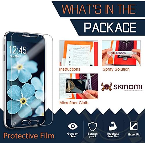 Skinomi Black Carbon Fiber Compation Skin Compatível com LG V35 TechSkin TechSkin com protetor de tela de filme transparente anti-bubble