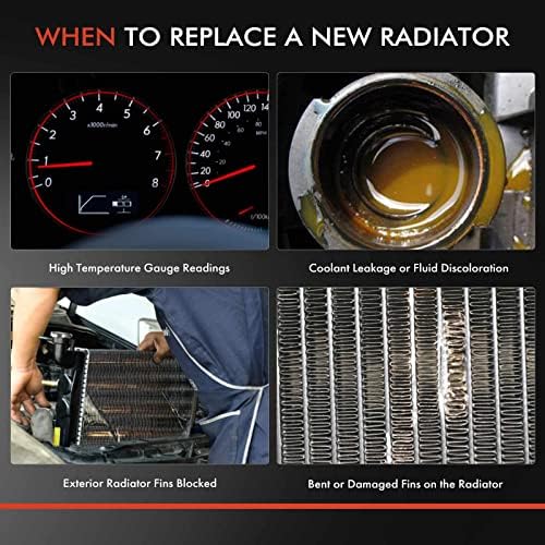 Montagem do radiador do refrigerante do motor A-premium Compatível com Honda Accord 2014-2015 2017, L4 2.0L, Radiator Principal,