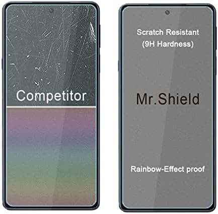 Mr.Shield [3-Pack] projetado para Motorola Edge 30 Pro/Moto Edge 30 Pro [vidro temperado] [Japan Glass With 9H Disão] Protetor de tela com reposição ao longo da vida