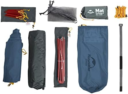 Naturehike Mongar 2 Percenizando a barraca de mochila 3 Temporada Camping tenda Ultralight Double Camada Free Standing Barrat