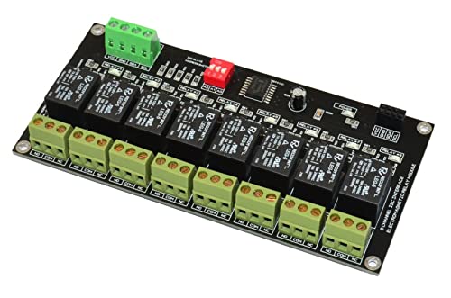 8 canal I2C Interface Módulo de relé eletromagnético para Arduino Raspberry 3.3V 5.0V 10A LEDs de pico