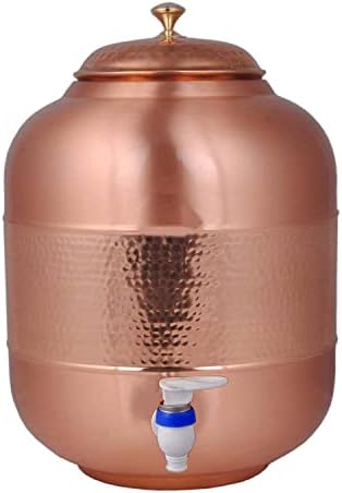 Cooton Clash de dois tons Copper Water Pot Tank Dispensador Jar Vasel sem articula