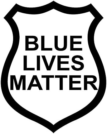 Blue Lives Matter Clenge Polícia Esboço de 6 Vinil adesivo Decalque de carro