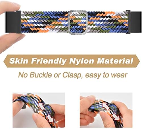 FACDEM 26 22mm Sport Nylon Watchband WristStrap para Garmin Fenix ​​7 7x 6x 6 Pro 5x 5 Epix 3HR Easy Fit Rapless Leanking Pulset de pulseira
