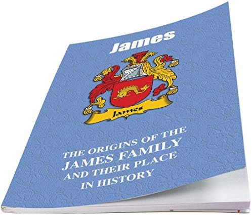 I Luv Ltd James English Família Sobrenome Livreto de História com Fatos históricos breves