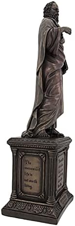 Veronese Design Bronze acabamento Sócrates estátua filosofia