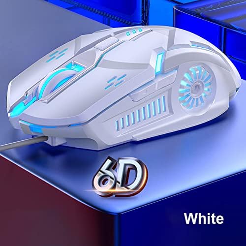 Smaige Gaming Mouse Wired, ratos de computador USB para Game & Daily, Chroma RGB Lit, 4 DPI ajustável até 3200 dpi, camundongos ergonômicos