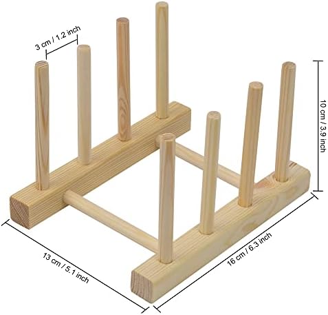 Chengfu Bamboo Wooden Baby Plate Plate, rack de prato de bebê, suporte para bebês, organizadores de placas de bebê, organizador