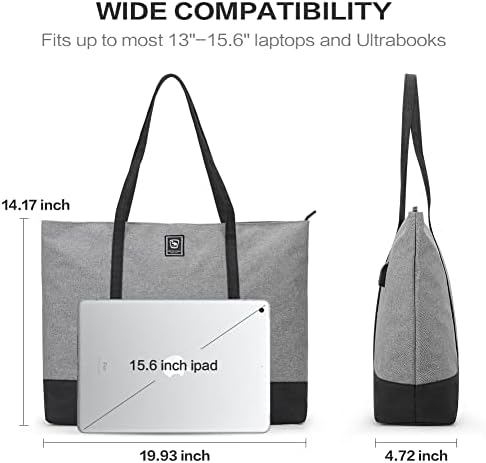 Oiwas Women Tote Bag de 15,6 polegadas Bolsa de ombro de laptop viagens ao ar livre bolsa à prova d'água bolsa de trabalho leve com