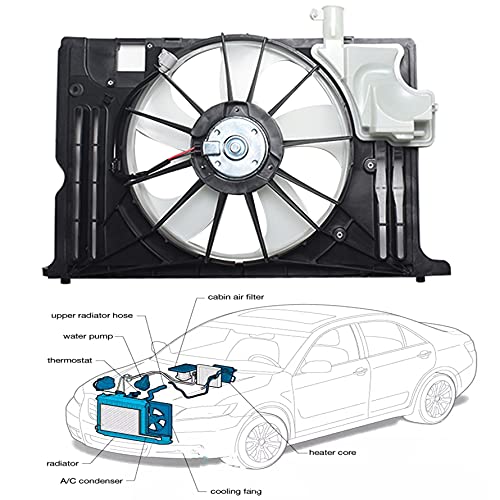 Munirater Radiator Refriger Assembly Assembly Substituição para 2014-2019 Corolla TO3115181 163610T041