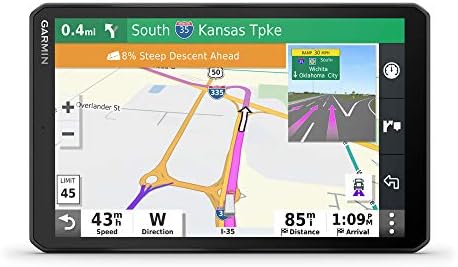 Garmin Dezl OTR500, Navigador de caminhão GPS de 5,5 polegadas, roteamento de caminhão personalizado e orientação de carga para