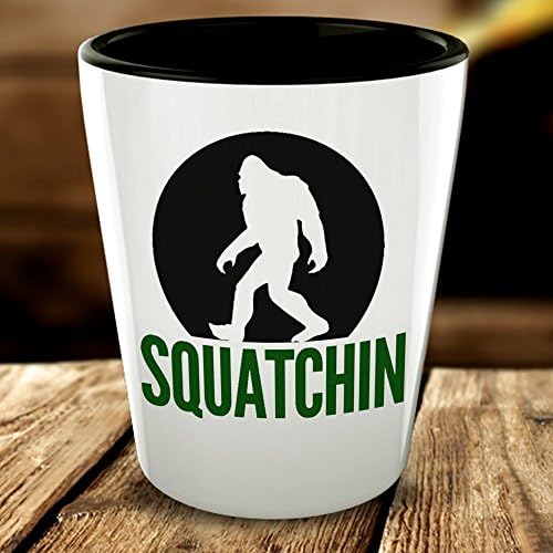 Sasquatch Bigfoot Shot Glass Shome Slammer Funny Squatchin Presente Picksplace