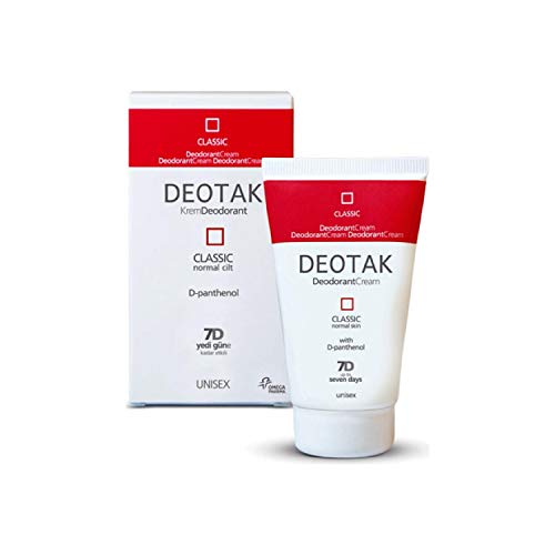 DeOtak Cream desodorante clássico para peles normais, contém 7d Panthenol 35 ml, 1,2 oz