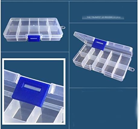 Chiloskit 5pcs 5 *2,4 Clear PP Removável Componentes eletrônicos Caixa de variedade de variedade de variedade de caixas de