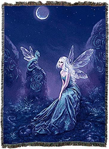 Pure Country Weavers Luminescent Fairy Blanket por Rachel Anderson - Gift Fantasy Tapestry Throw Terabed from Cotton - Feito nos EUA