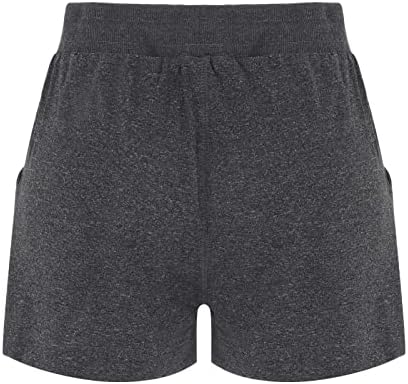 Shorts para mulheres no verão casual salão de cintura alta treino de short confortável executando shorts de tênis soltos shorts de